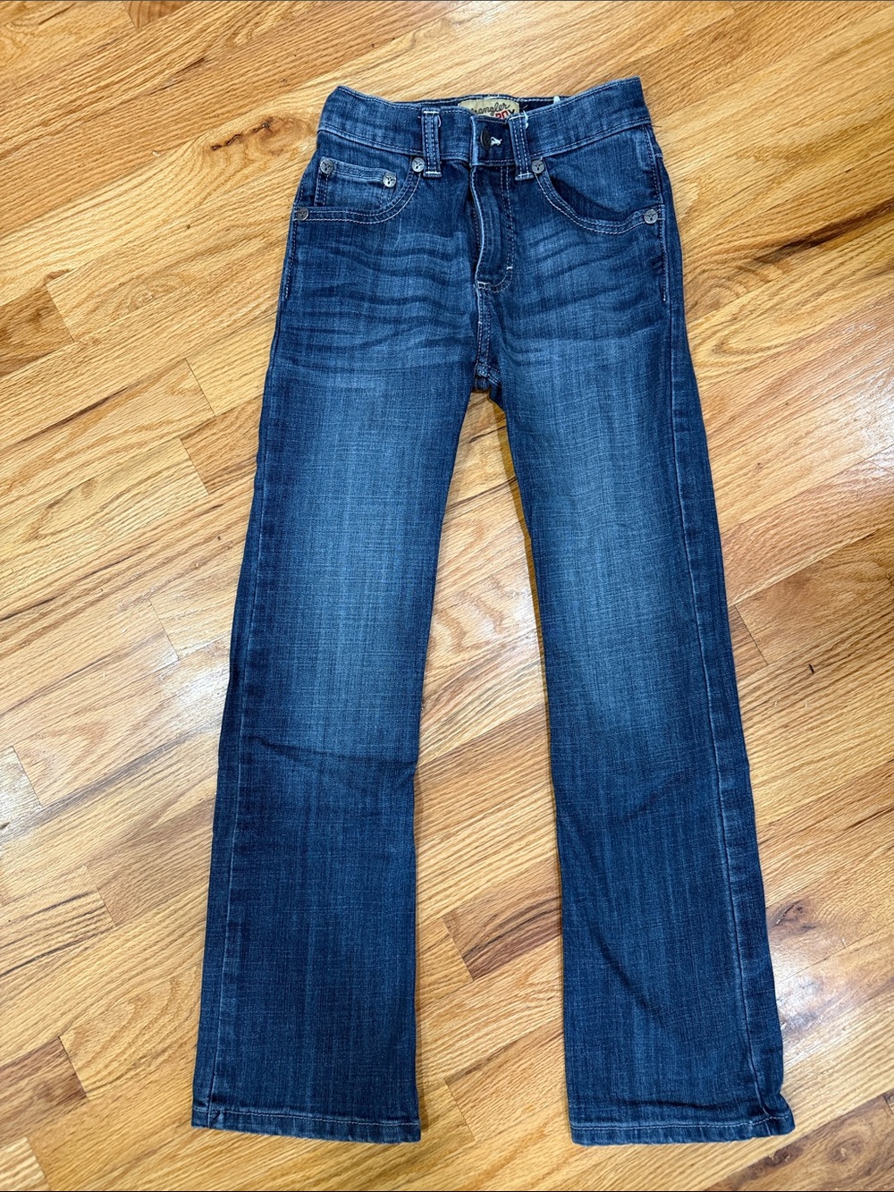 Wrangler 20X Boys 10 Slim Dark Blue Straight-Leg Jeans